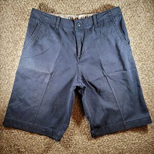Old Navy Men’s 11" Classic Flat-Front Shorts Size 32 – Navy Casual Chino Style